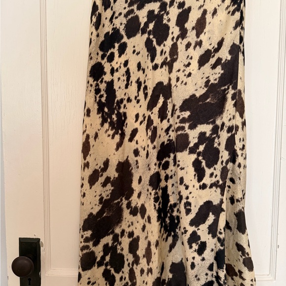 Zara Cow Print Maxi Skirt - Picture 2 of 4